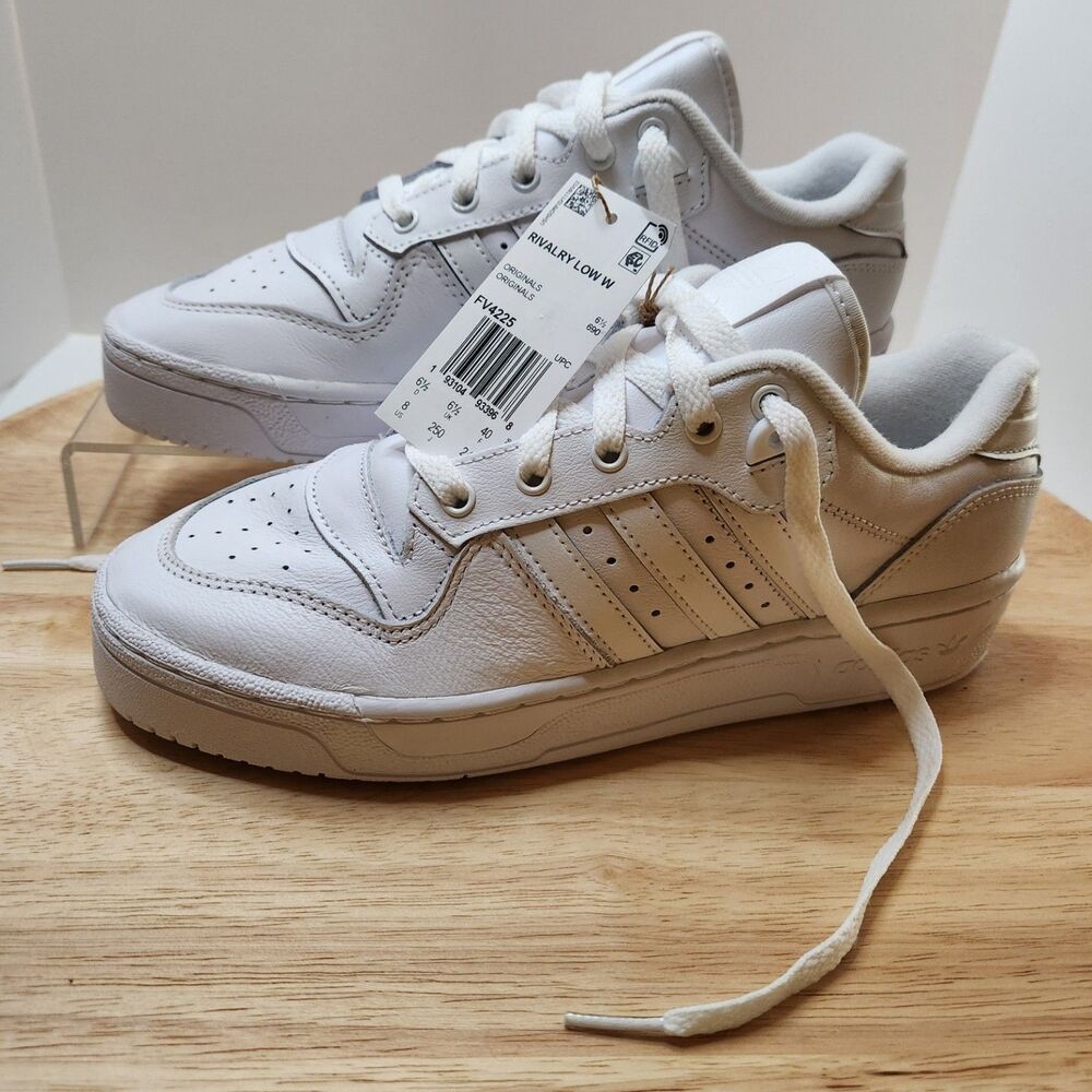 Adidas Rivalry Low Women’s Size 8 White Sneakers Retro Style